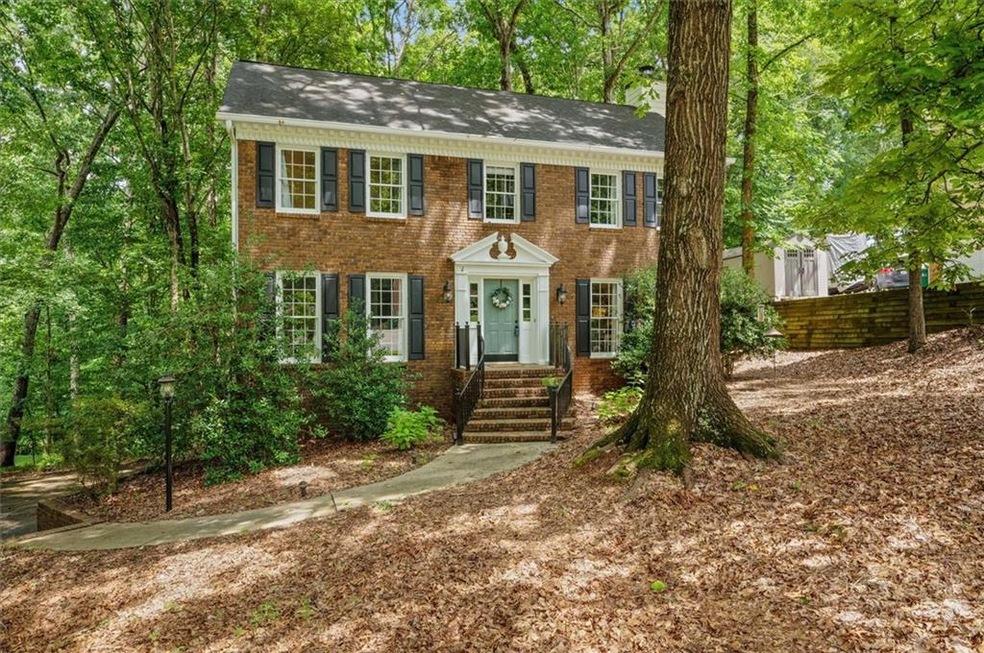View of colonial-style house