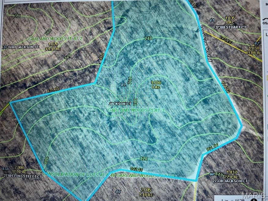 Aerial with contours