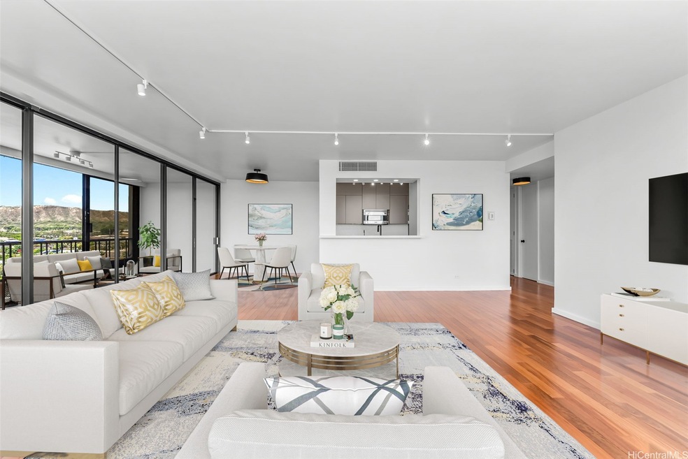 Spacious floor plan with hardwoord flooring provid