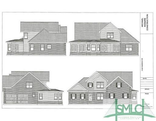 Exterior Front. Rendering of home.