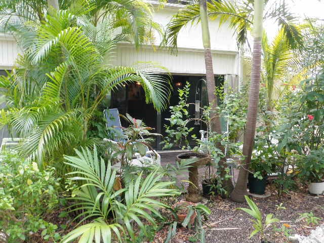Patio entrance to unit