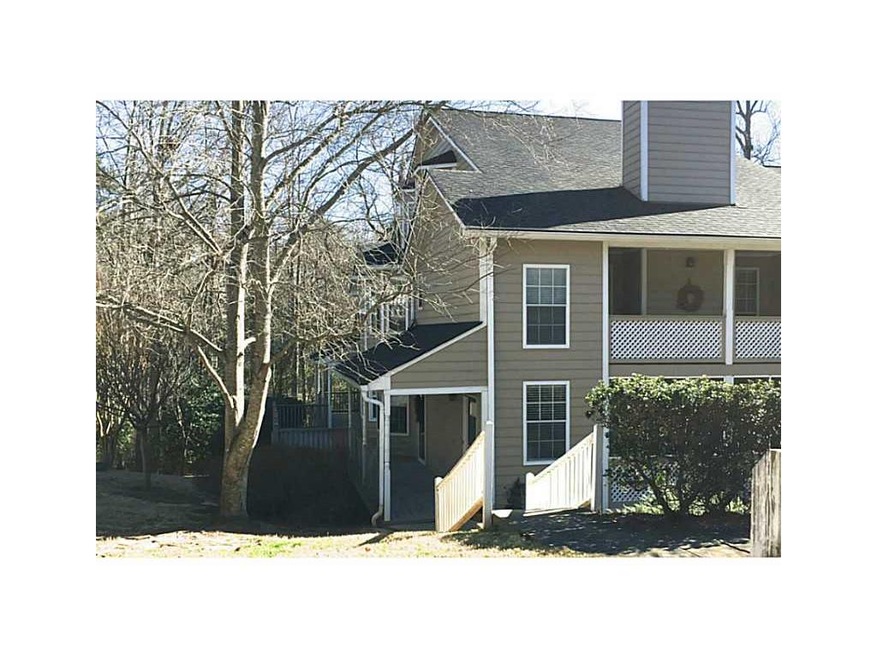 Exterior Front. 3 bedroom/3 bath condo at Dunwoody