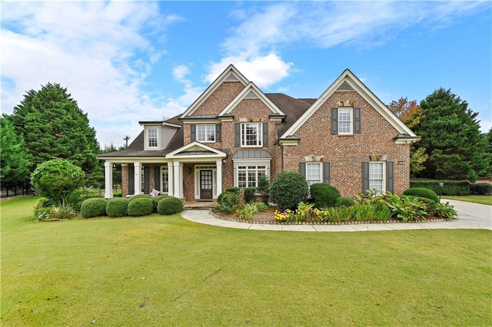 View of front of home with a front yard