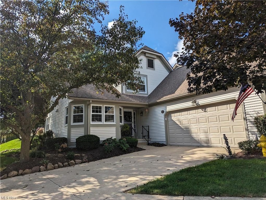 View of front of property featuring garage