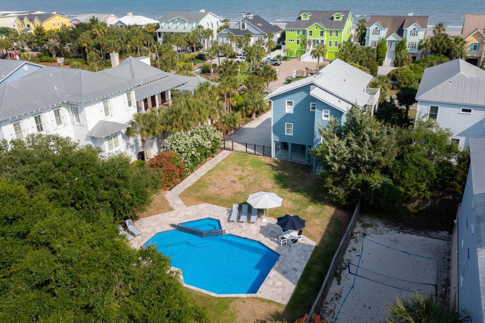 Across from the beach
