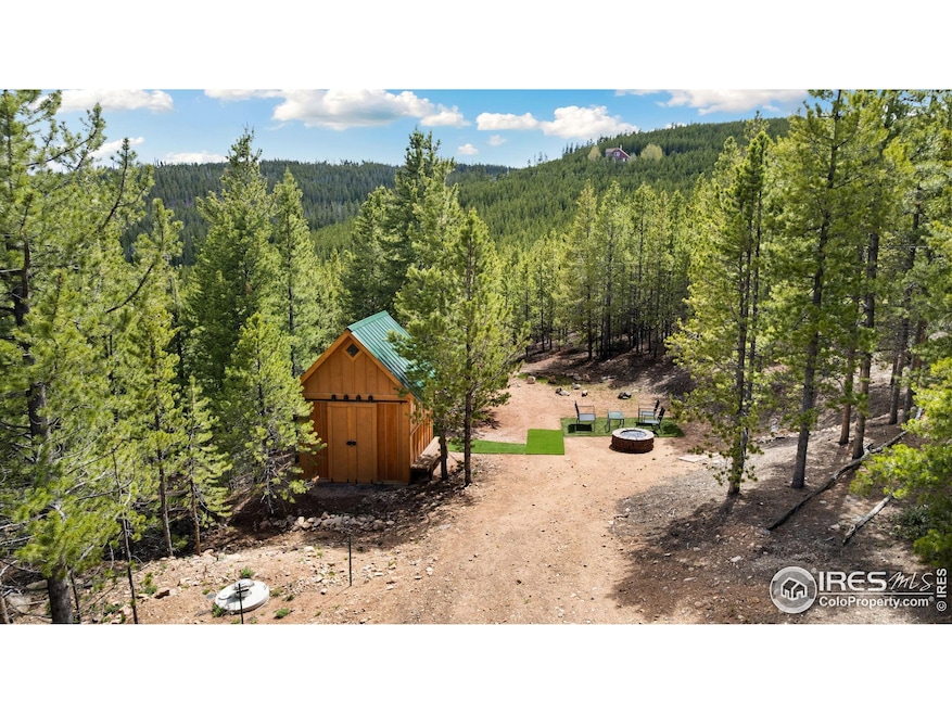 Aerial view of the property.