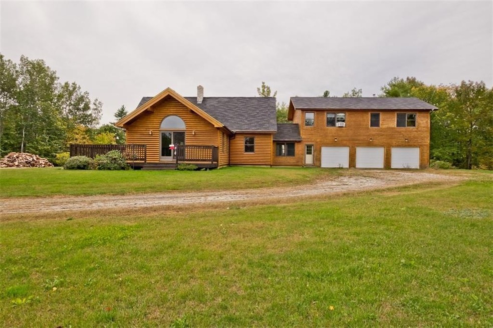 Front exterior; Main house on left,...