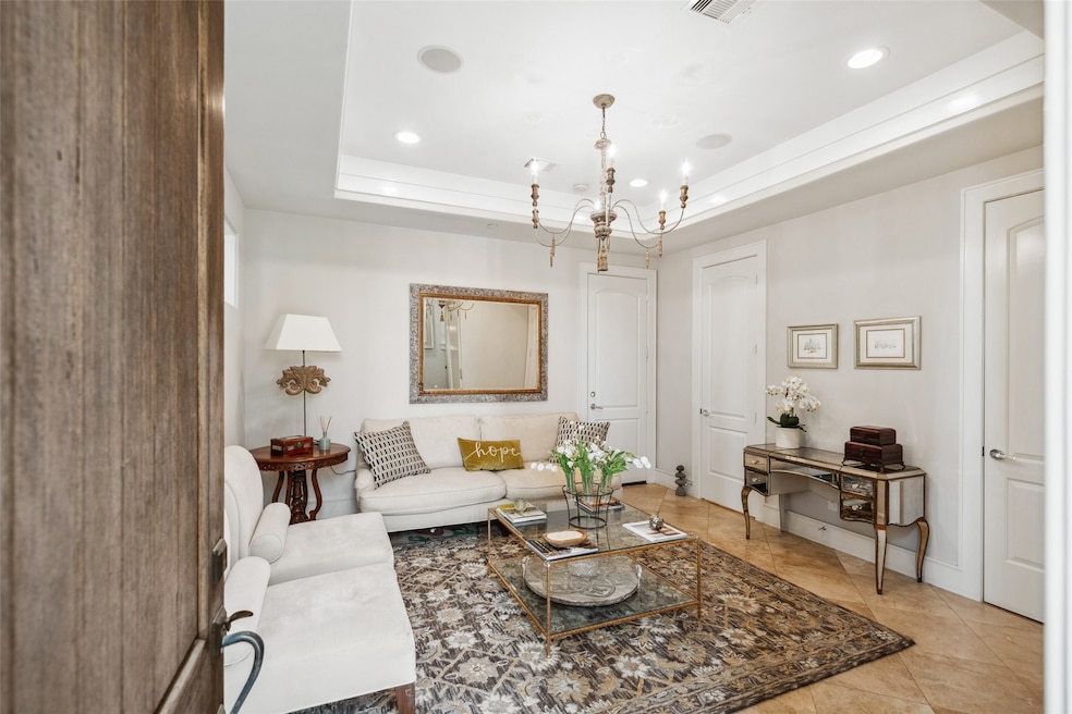Just off the front entry, a first-floor reception