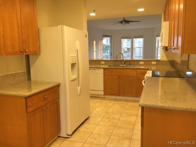 Spacious kitchen with open floor-plan overlooking