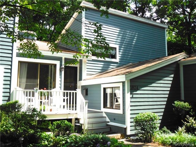 Exterior Front: New siding and new front porch!!