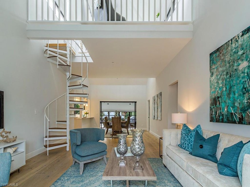 High ceilings in living room