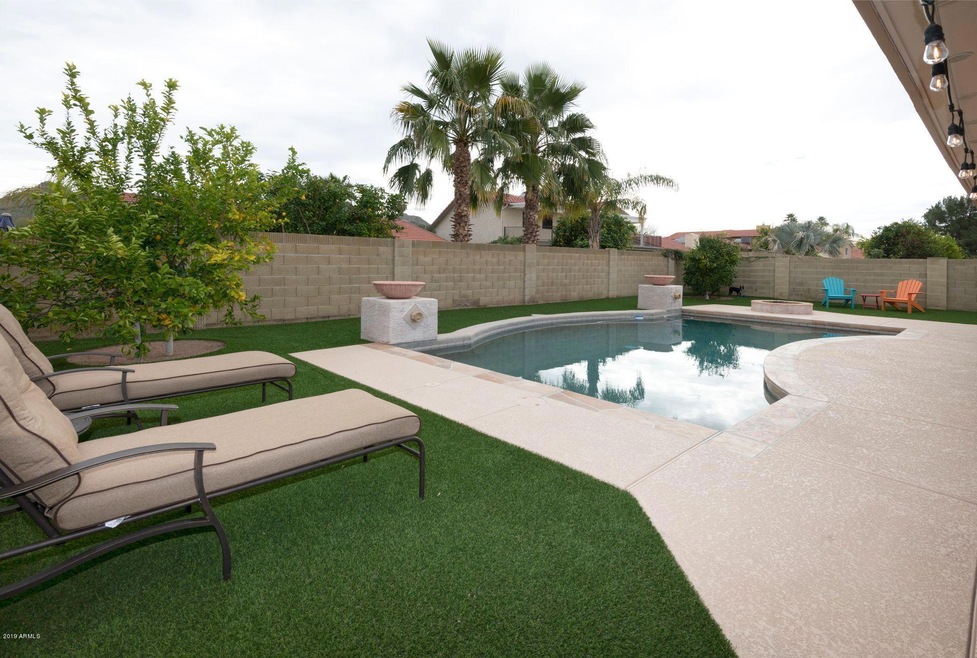 Beautiful pebble pool