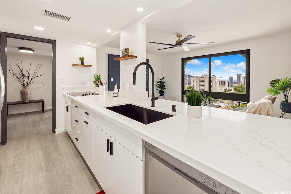 Dishwasher and deep sink add boldness to this kitc