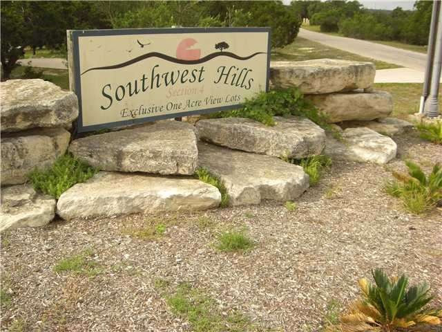 Entry : The Section 4 entry sign of Southwest Hills is located directly across the street from 10108 Derecho Drive.