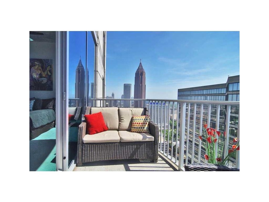Balcony. Private balcony with city view