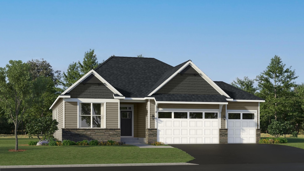 (Rendering, actual homes finishes will vary) The Clearwater has a stunning exterior.