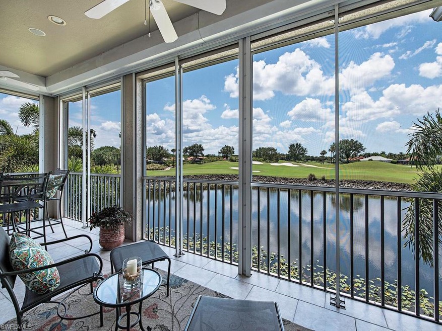 Lanai and View over three fairways