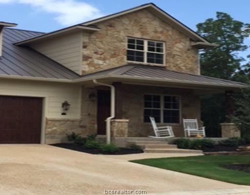 Exterior Front. Stone, Stucco, and great 