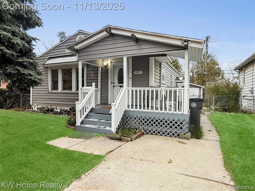 View of front of property with a porch