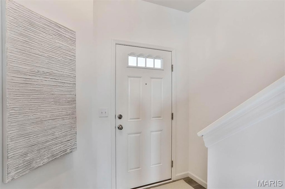 Entryway with baseboards