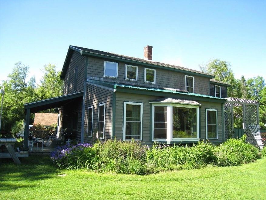 Bay window on the sunroom side of...