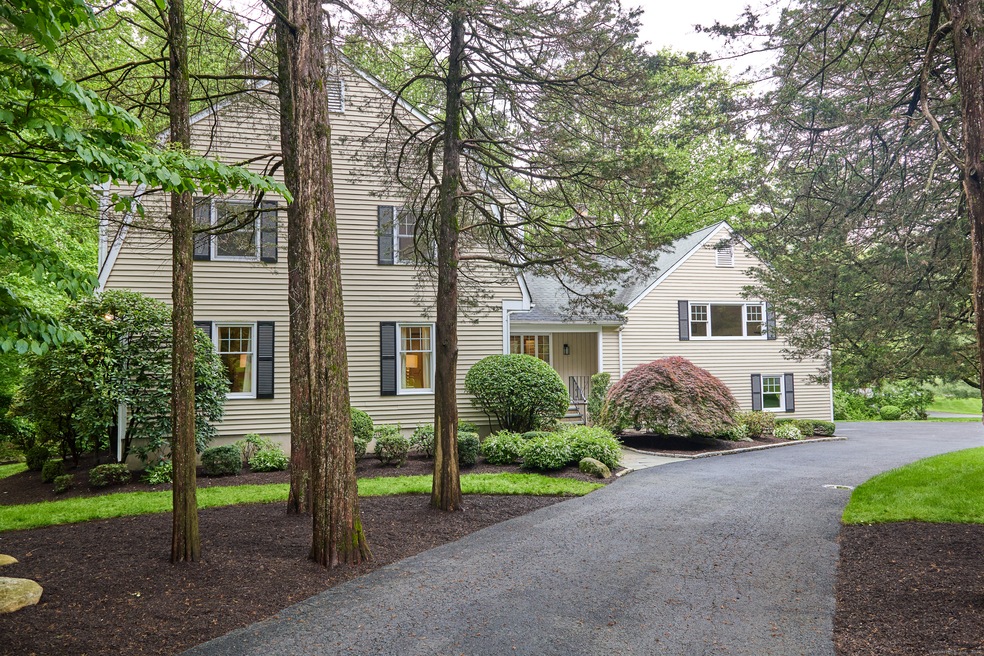 Gracious approach with circular driveway