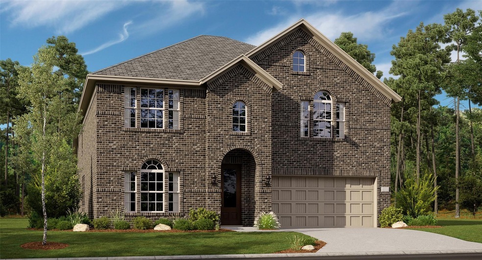 View of front of property with a front yard and a 
