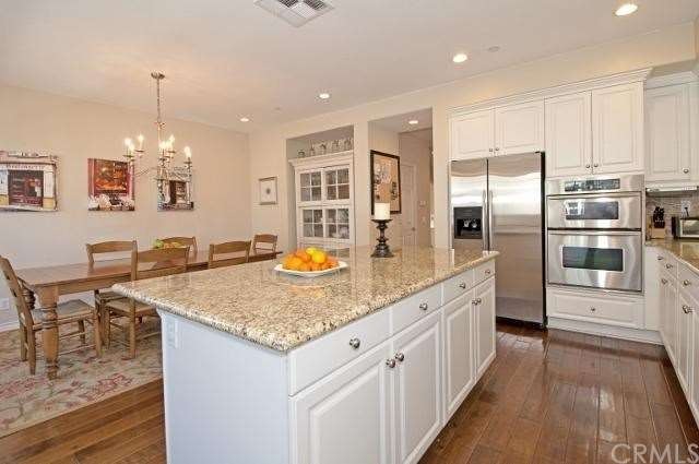View of the kitchen with beautiful granite counter