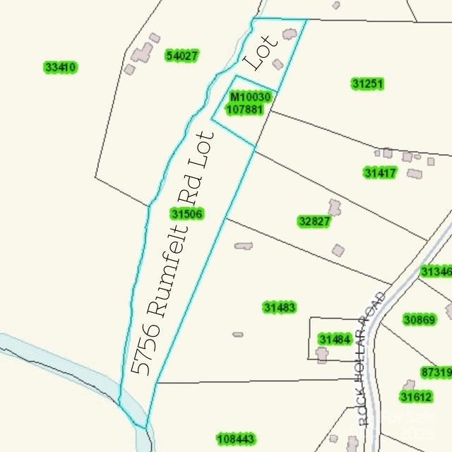 Lincoln County GIS Map Pic of Lot outlined in Blue. Approx. 8.29 acres 