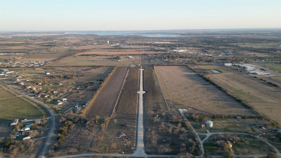 Aerial view with a rural view