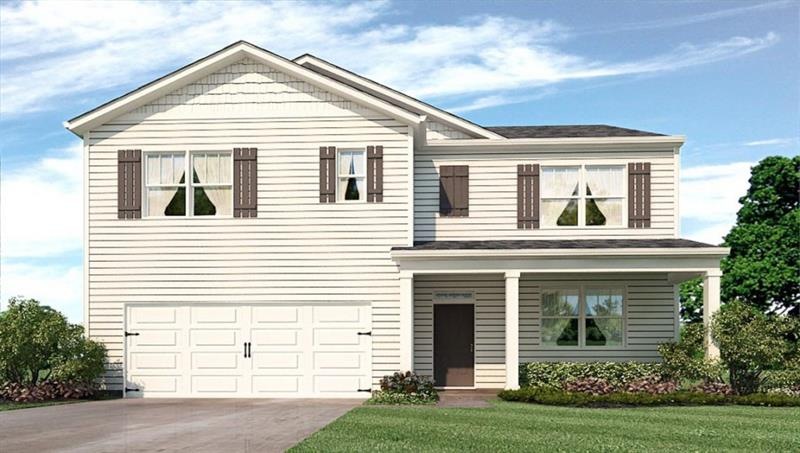 color rendering. not actual home. sample same plan