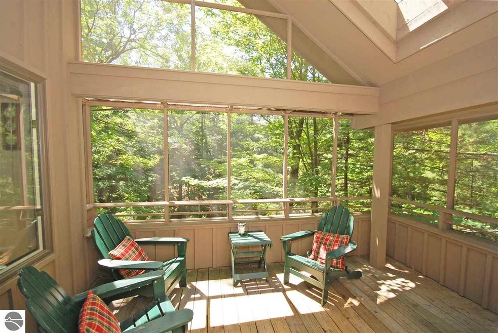 The beautiful screened in porch! It's like being i