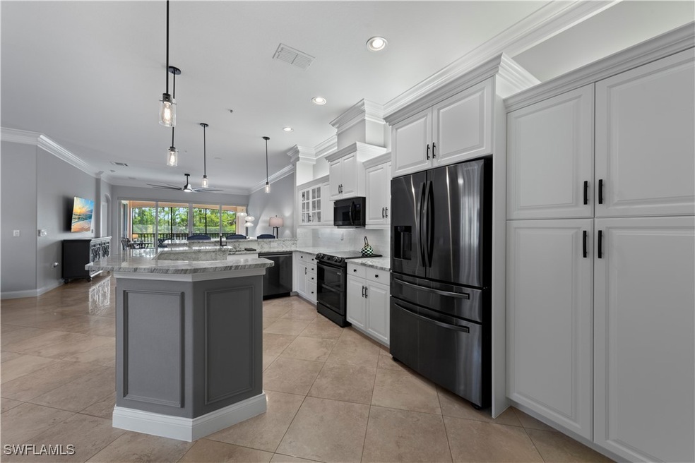 Beautifully updated kitchen with plenty of cabinets