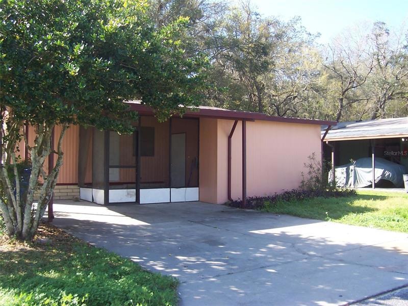 Exterior showing double side by side parking.