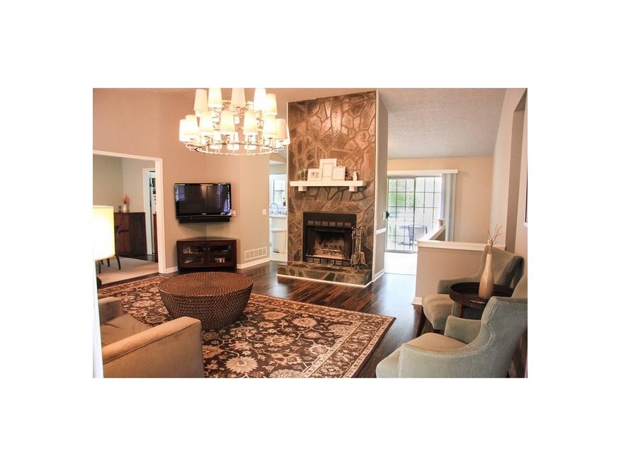 Beautiful and cozy living room with a unique stone