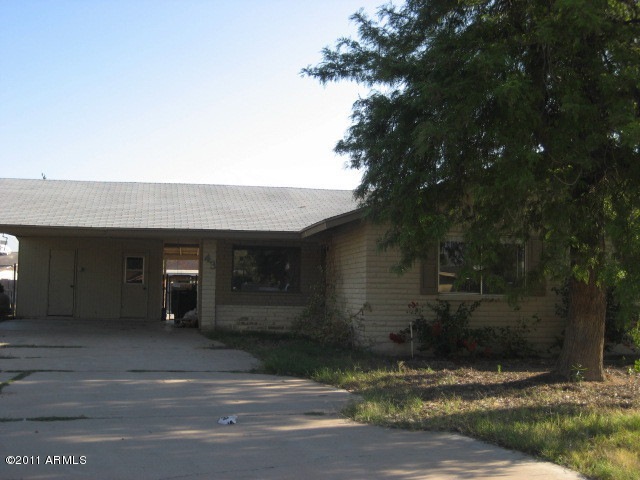 front of the home