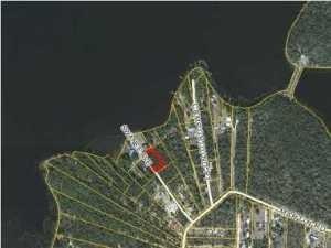 Aerial of lot.