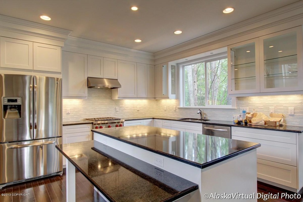 Custom kitchen with . . .