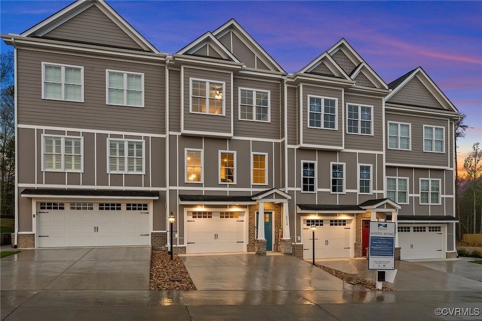 Multi unit property featuring a garage