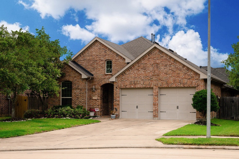 Beautiful home sits on the end of a cul-de-sac.
