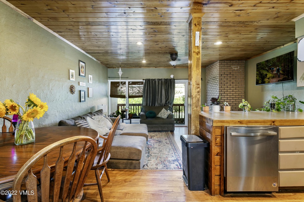 Living room and kitchen