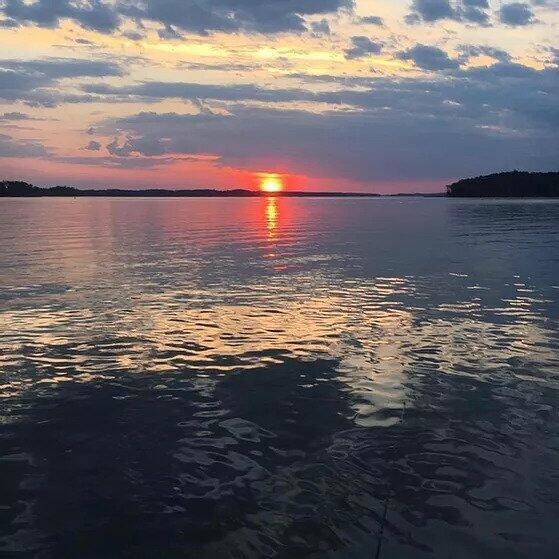 Sunset .