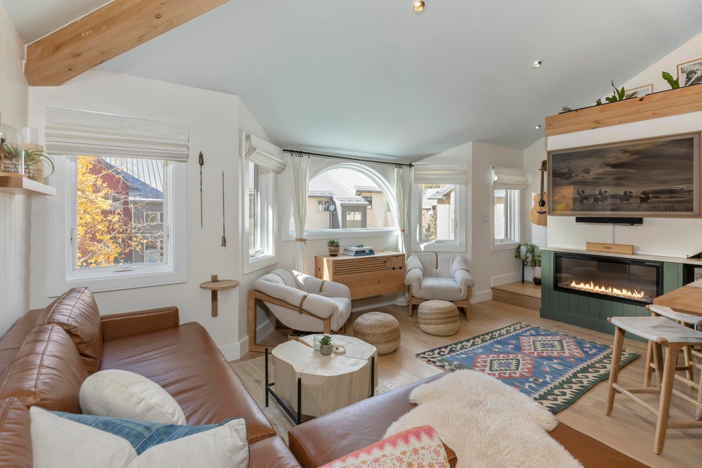 Living Area & Electric Fireplace