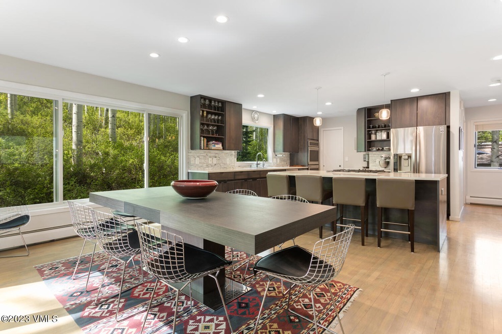 dining and kitchen