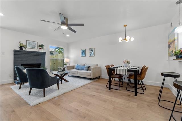 Beautiful open living area on main floor.  Unit B 