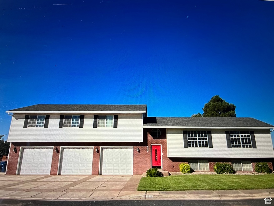 Tri-level home with a 3 car garage