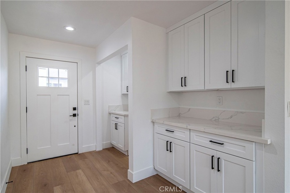 Entry with custom cabinets