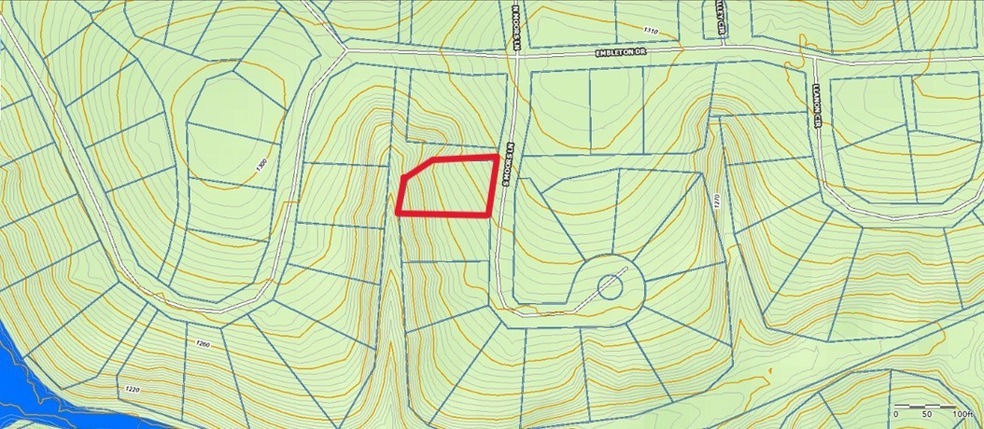 Lot location and contours