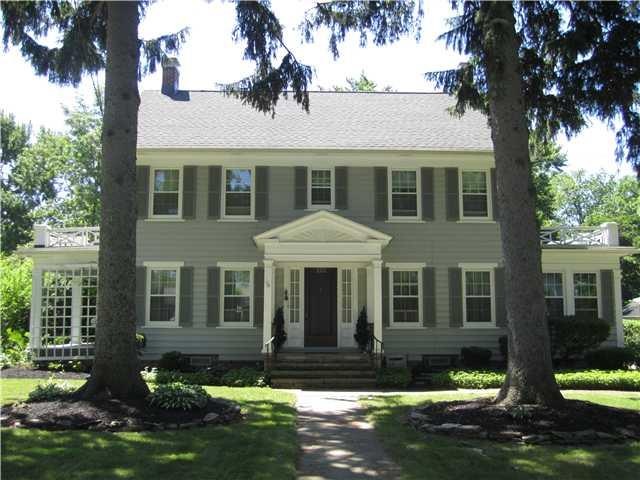 Exterior Front Beautiful center entrance colonial 