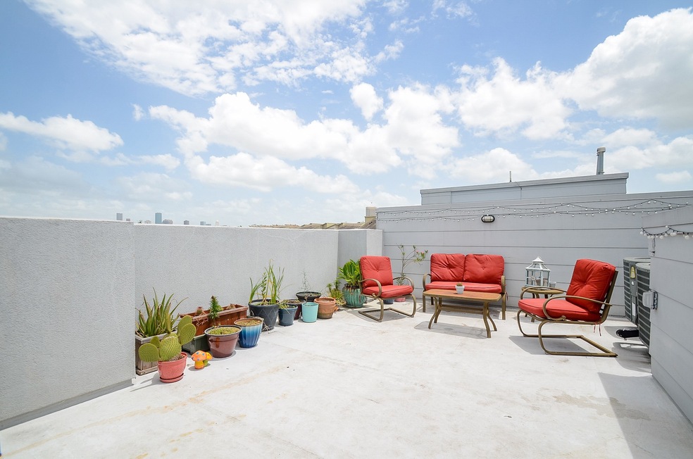 Enjoy the rooftop deck with downtown views at 4418